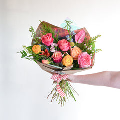 Bright and Cheery - Wrapped Bouquet