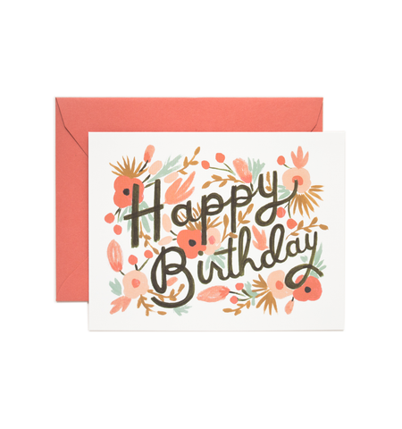 Floral Happy Birthday - Rifle Paper Co.